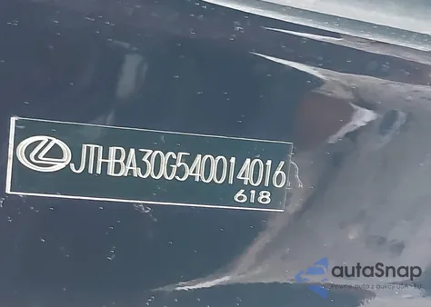 2004 Lexus Es 330 330 from USA, damaged, VIN JTHBA30G540014016